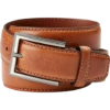 Joseph Abboud Feather Edge Stitched Belt, Cognac