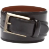 Joseph Abboud Feather Edge Leather Belt, Black