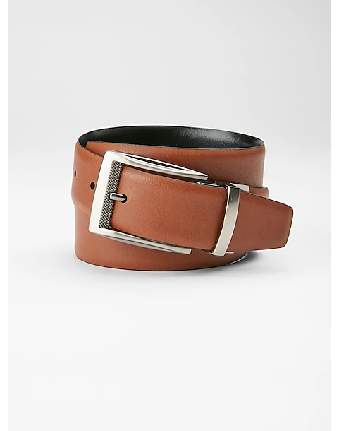 Joseph Abboud Feather Edge Reversible Belt, Brown 2 Joseph Abboud Feather Edge Reversible Belt, Brown - Image 2