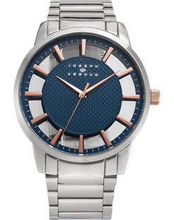 Joseph Abboud Modern Watch, Silver And Blue