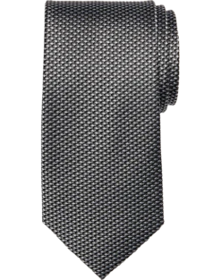 Joseph Abboud Narrow Tie, Black Basketweave