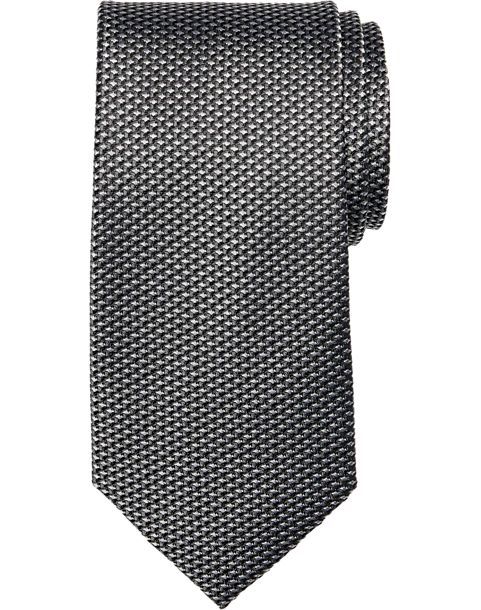 Joseph Abboud Narrow Tie, Black Basketweave 1 Joseph Abboud Narrow Tie, Black Basketweave