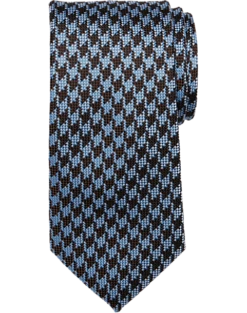 Joseph Abboud Narrow Tie, Brown Shepherd's Check