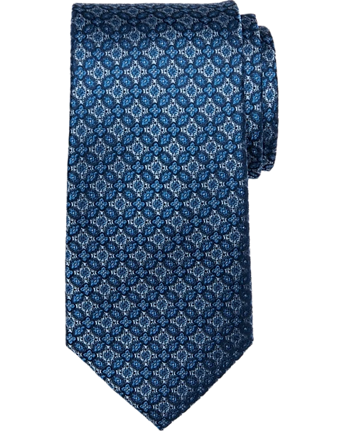 Joseph Abboud Narrow Tie, Blue Medallion 1 Joseph Abboud Narrow Tie, Blue Medallion