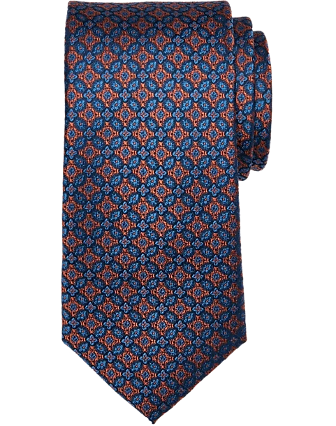 Joseph Abboud Narrow Tie, Orange Medallion 1 Joseph Abboud Narrow Tie, Orange Medallion