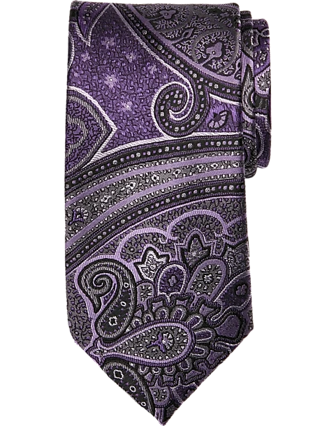 Joseph Abboud Narrow Tie, Purple Persian 1 Joseph Abboud Narrow Tie, Purple Persian