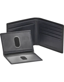 Joseph Abboud Bi-Fold Pebbled Leather Wallet, Brown -Joseph Abboud Sales Store MW40 8XR0 02 JOSEPH ABBOUD BLACK ALT2 1