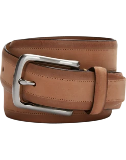 Joseph Abboud Two Tone Leather Belt, Tan