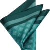 Joseph Abboud Pocket Square, Green Medallion