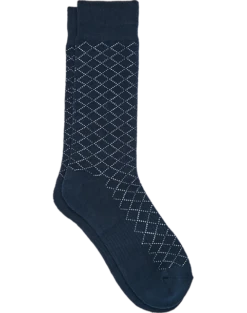 Joseph Abboud Socks, Navy Riley Check