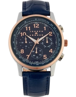 Joseph Abboud Watch, Navy Blue & Rose Gold