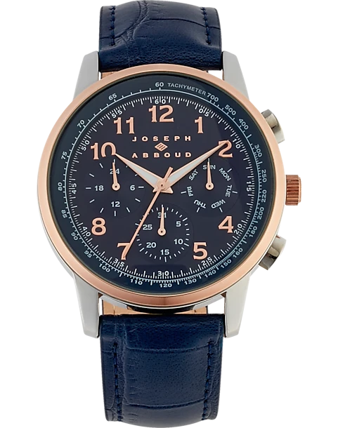 Joseph Abboud Watch, Navy Blue & Rose Gold 1 Joseph Abboud Watch, Navy Blue & Rose Gold