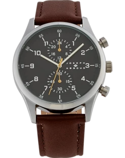 Joseph Abboud Watch, Brown & Silver