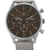 Joseph Abboud Watch, Silver & Brown
